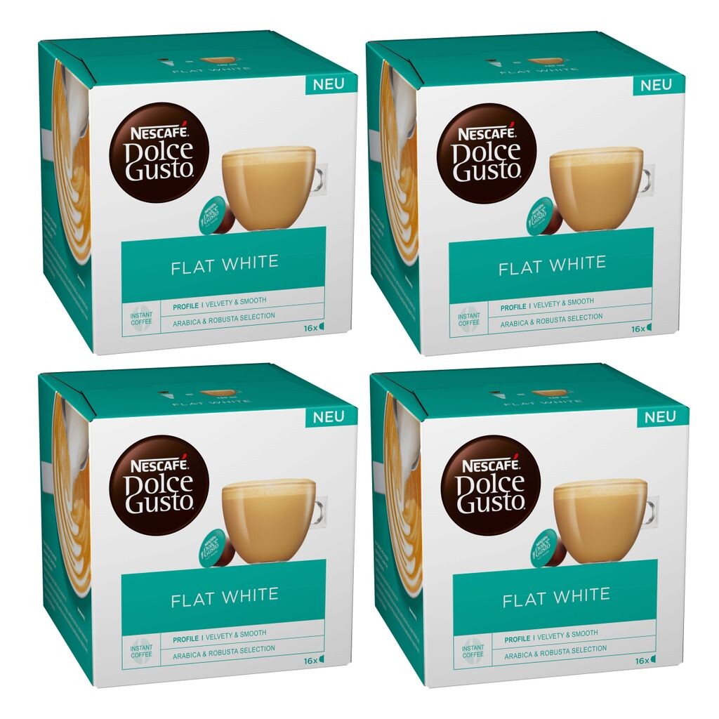 

Nescafé Dolce Gusto Flat White, кофе с молоком, кофе с молоком, кофейная капсула, 64 капсулы Nestlé