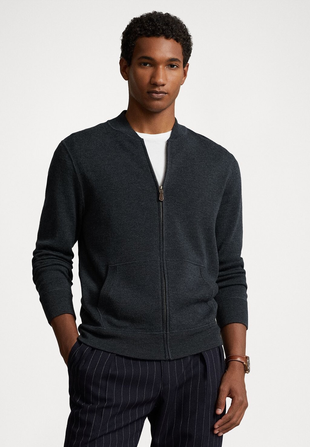 

Куртка-бомбер LONG SLEEVE FULL ZIP Polo Ralph Lauren, темный гранитный вереск
