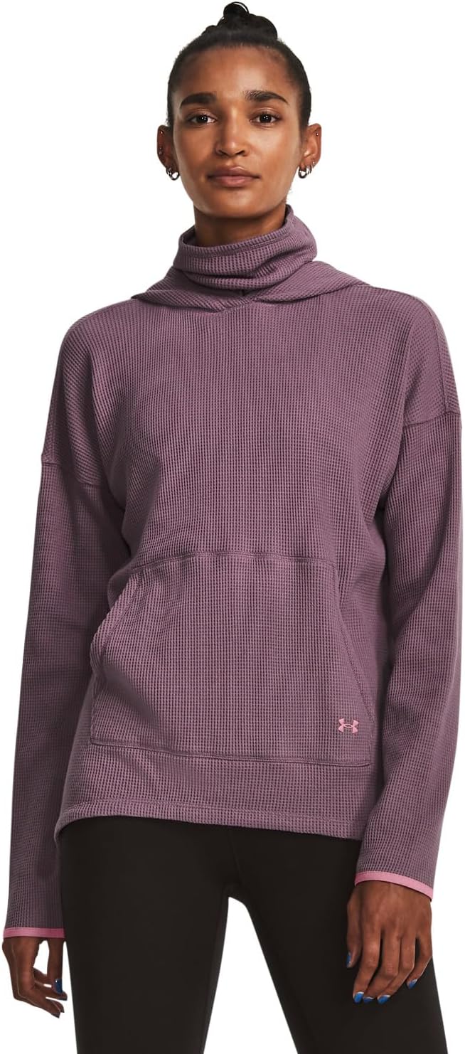 

Толстовка с вафельной воронкой Under Armour, цвет Misty Purple/Pink Elixir