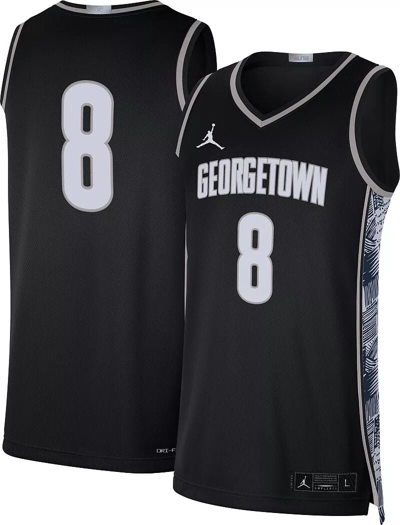 

Мужская баскетбольная майка Jordan Georgetown Hoyas #8 Black Limited