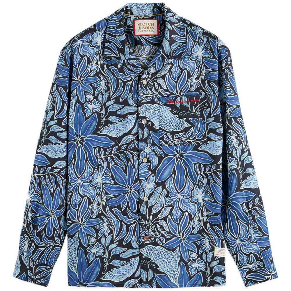 

Рубашка Scotch & Soda Aop Camp, синий