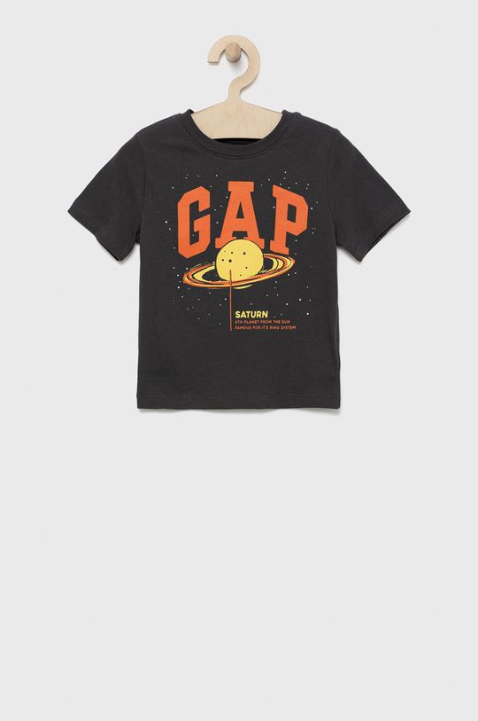 

Детская хлопковая футболка GAP, серый