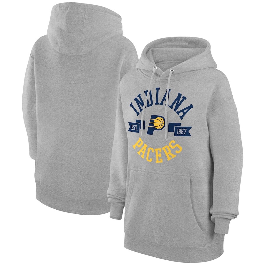 

Пуловер с капюшоном G-III 4Her by Carl Banks Indiana Pacers, серый