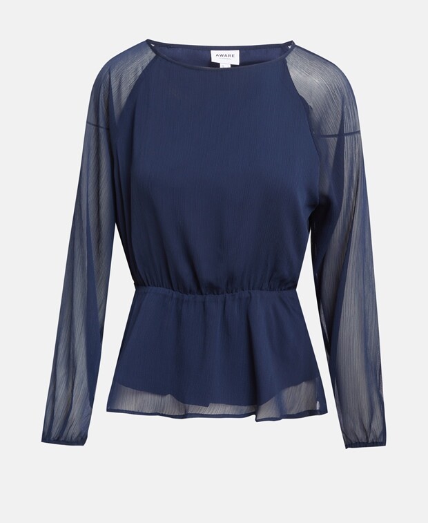 

Рубашка блузка Vero Moda, темно-синий