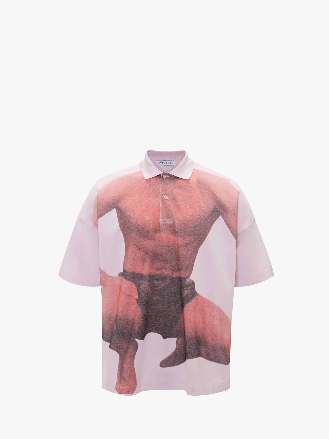 

Рубашка поло с принтом JW Anderson, розовый