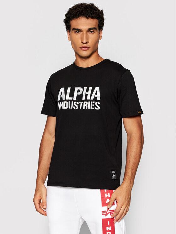 

Футболка стандартного кроя Alpha Industries, черный