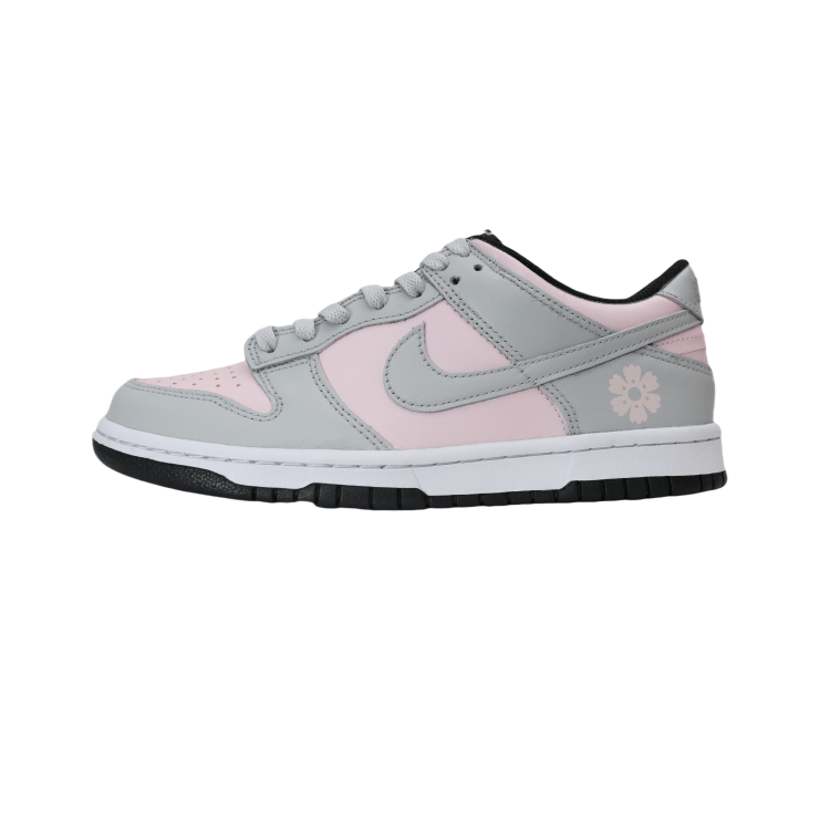 

Кроссовки Nike Dunk Skateboarding Shoes Unisex Low-top Pink/Grey, розовый