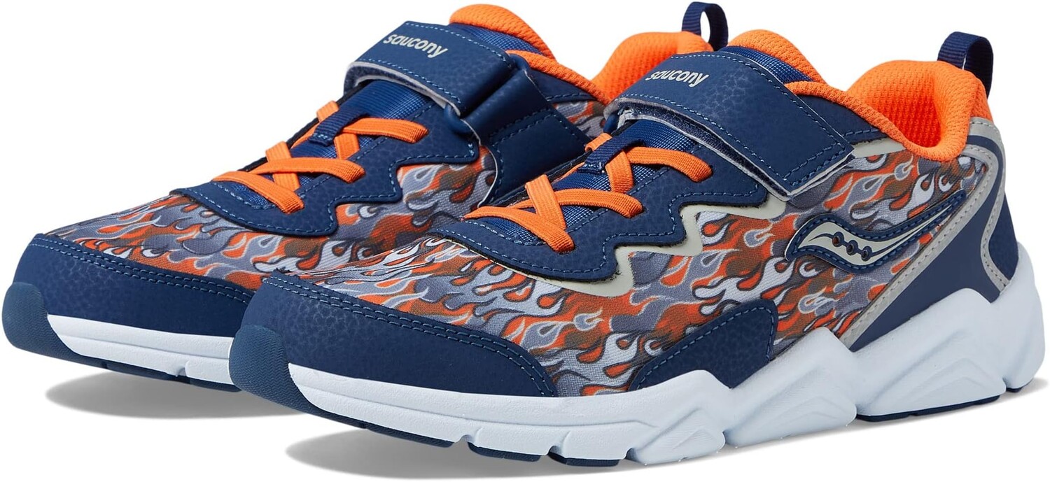 

Кроссовки Flash A/C 3.0 Saucony Kids, цвет Navy/Orange