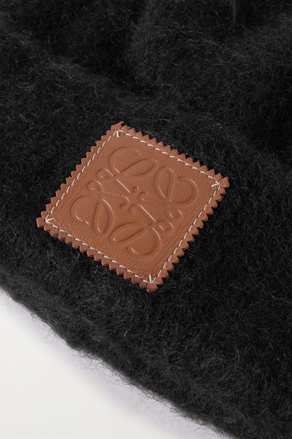 

LOEWE шапка-бини из смесового мохера с начесом, черный
