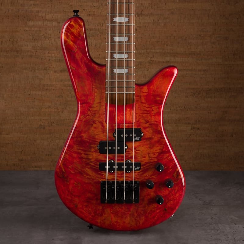 Басс гитара Spector USA Custom NS2 Bolt-On Bass Guitar - Inferno Red Gloss - #555