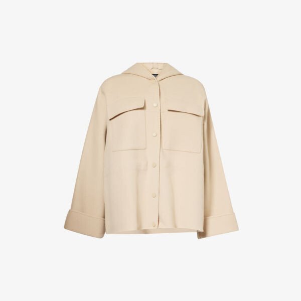 

Пальто Rango с капюшоном и смесовой шерстью с начесом Weekend Max Mara, цвет sand