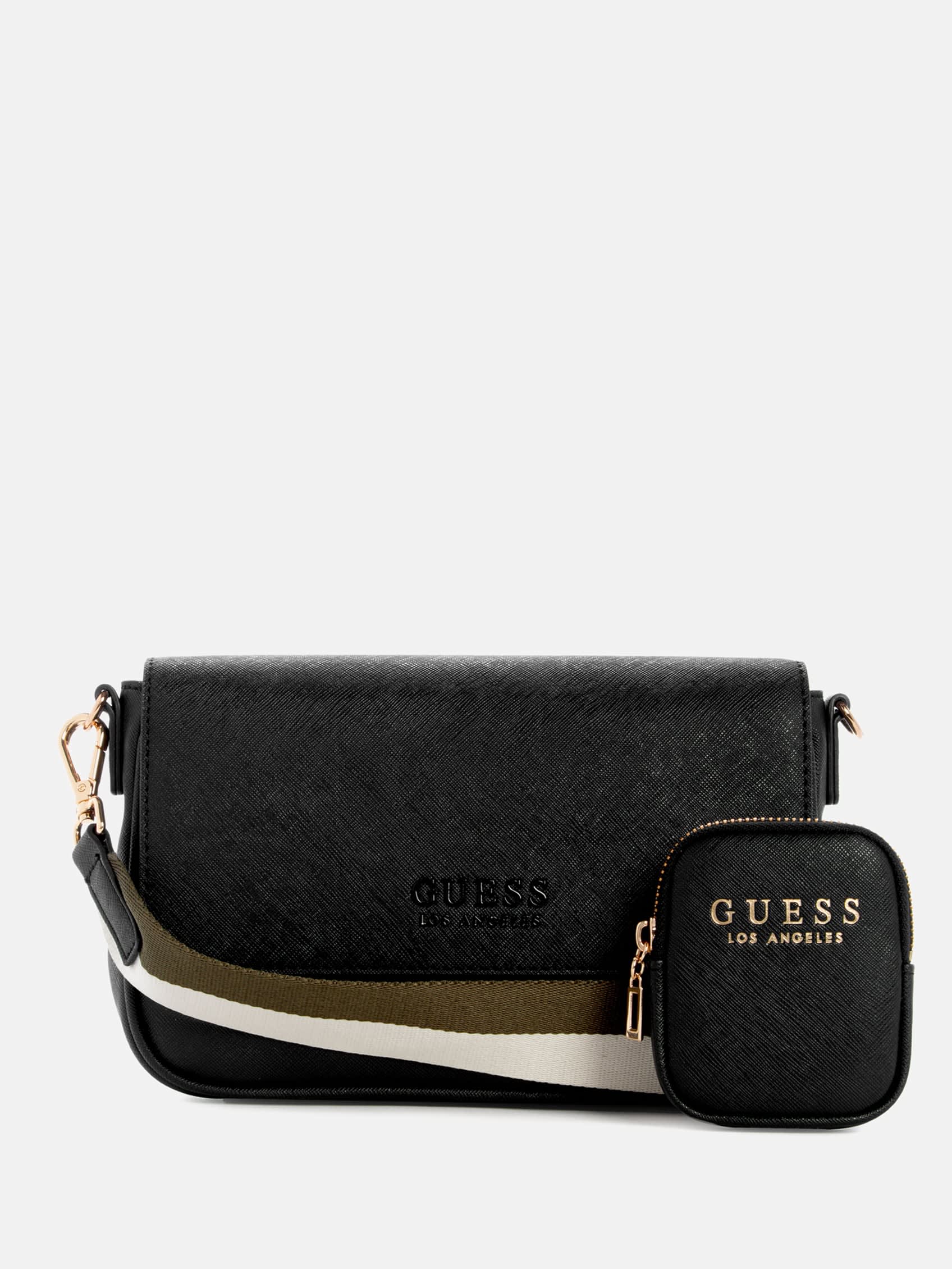 

Через плечо Bryxton из искусственной кожи Guess Factory, черный