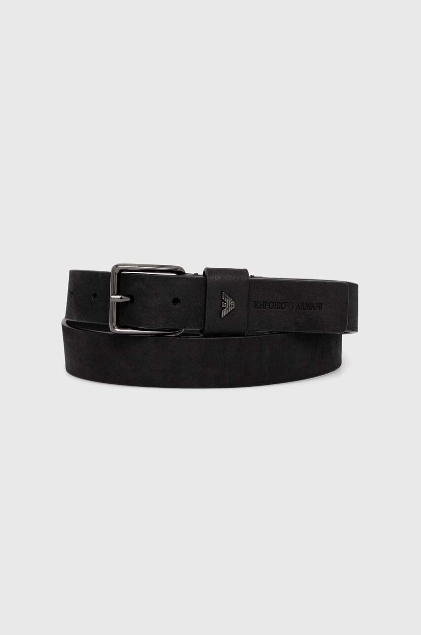 

Кожаный ремень Emporio Armani, черный