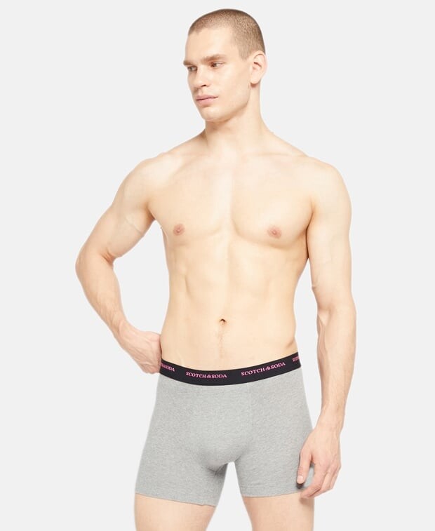 

Шорты-боксеры, комплект из 3 шт. Scotch & Soda, антрацит
