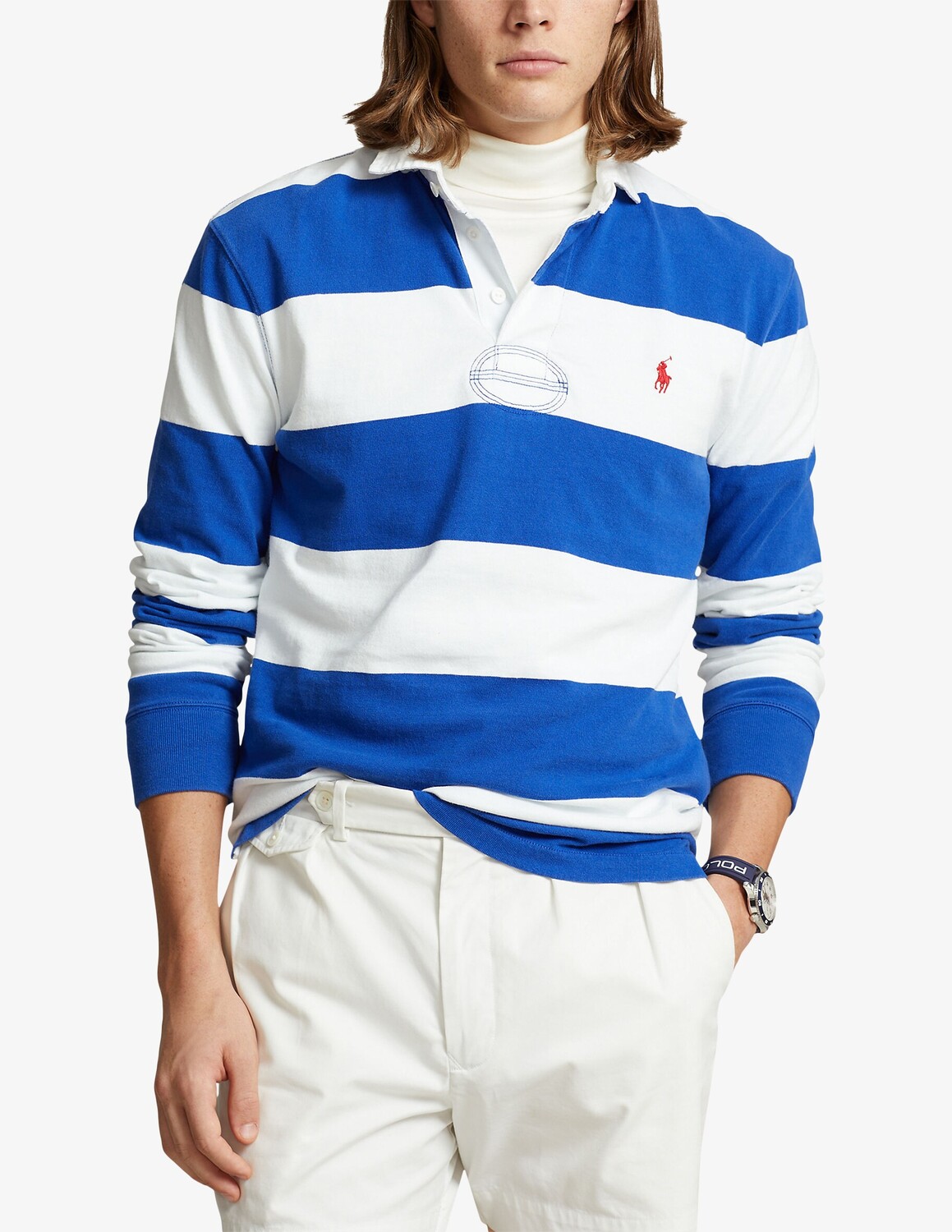 

Поло регби Манише Лунге Ralph Lauren, синий