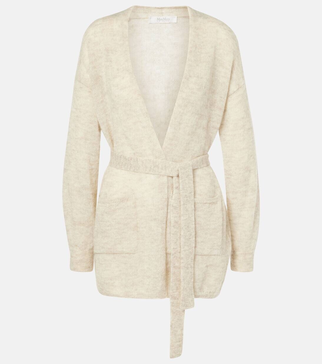 

Кардиган Visino с поясом Max Mara, цвет bianco