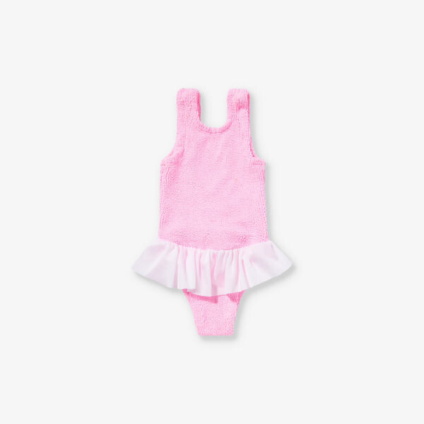 

Мятый купальник Denise с оборками 1-6 лет Hunza G, цвет bubblegum