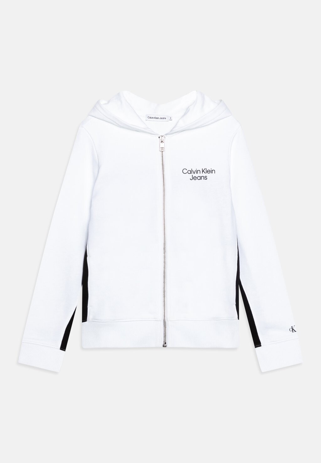 

Толстовка COLOR BLOCK ZIP THROUGH Calvin Klein Jeans, цвет bright white