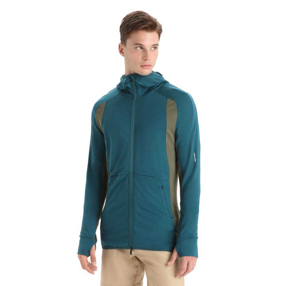 

Толстовка Icebreaker Zone Knit Zip, зеленый