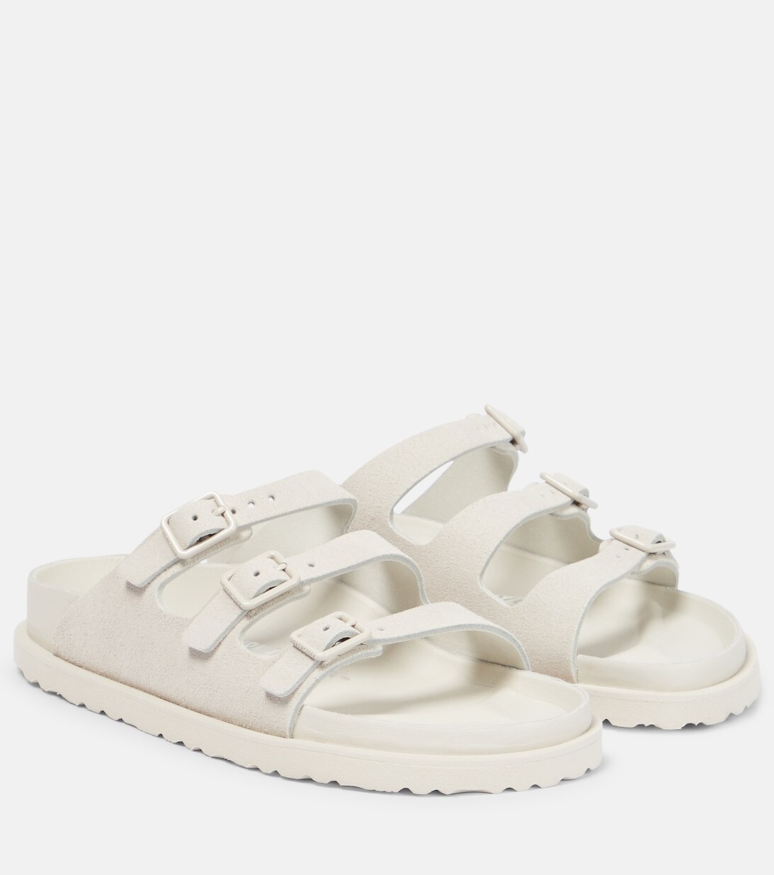 

Замшевые сандалии Флорида Birkenstock, белый