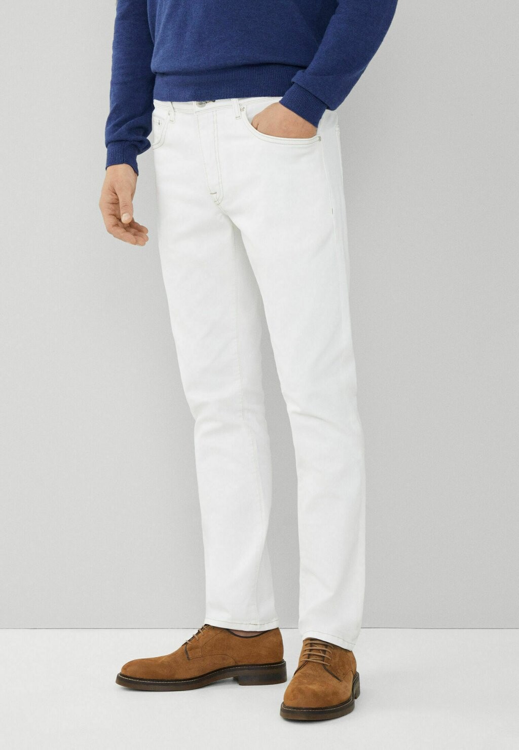 

Джинсы узкого кроя Hackett London, молочный