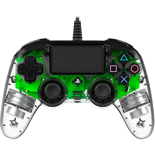 Nacon Commpact Wired Illuminated Ps4 Controller – Green for ps4 rapid fire mod chip v5 3 ps4 pro controller v2
