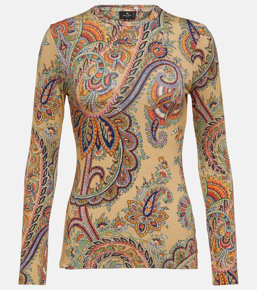 

Топ из джерси с узором пейсли ETRO, разноцветный