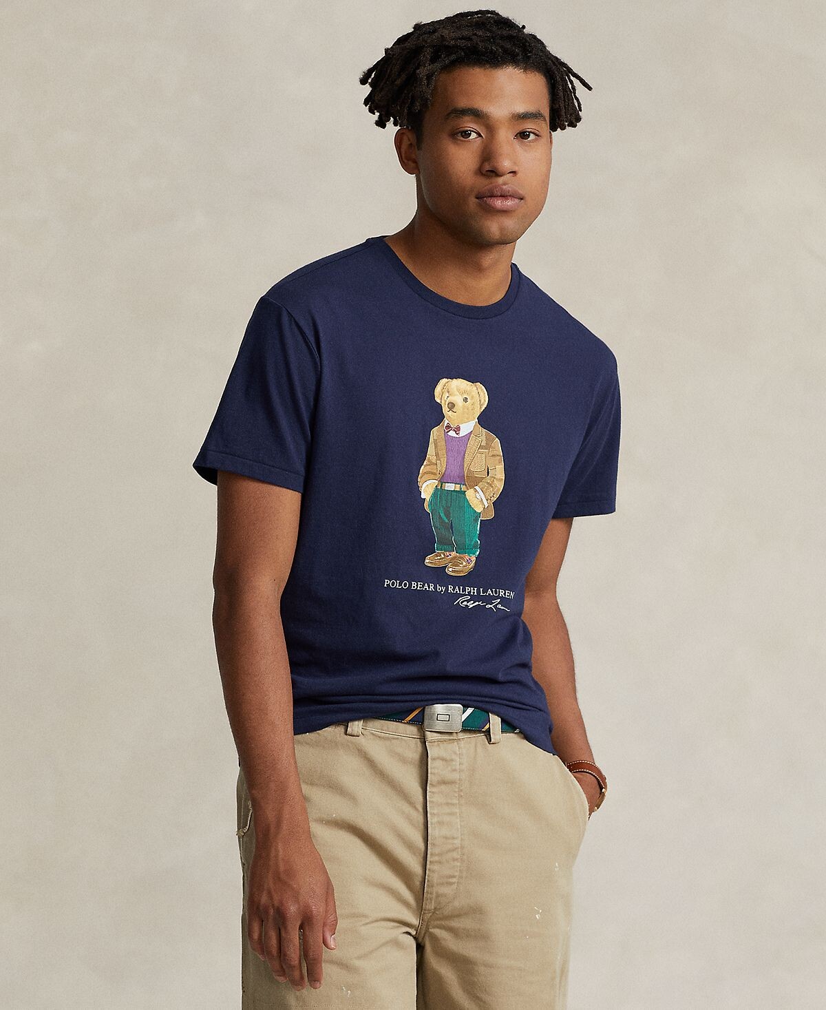 

Мужская футболка-поло классического кроя из джерси с медведем Polo Ralph Lauren