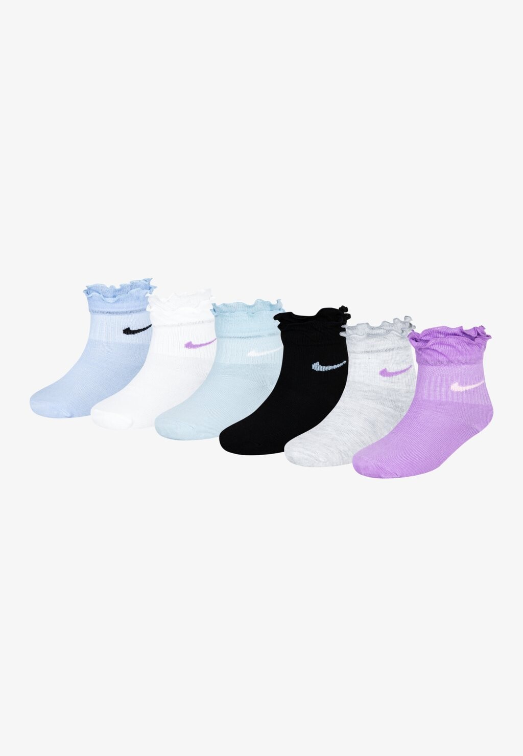 Носки RUFFLE ANKLE 6 PACK Nike Sportswear, цвет bliss