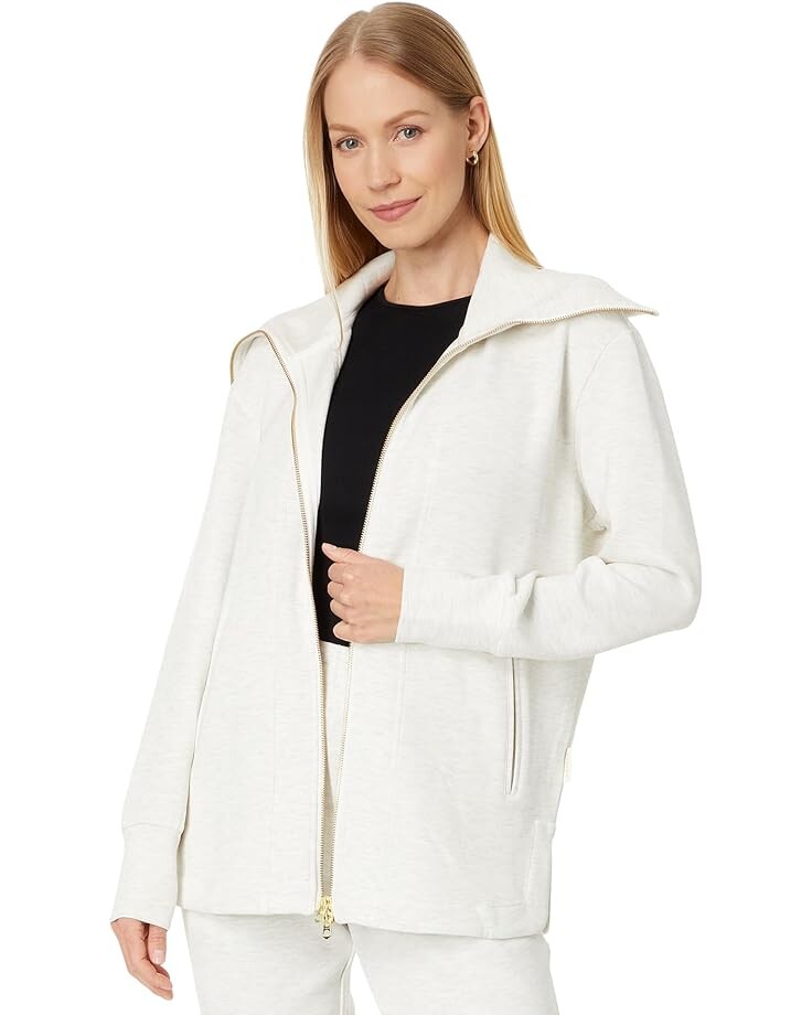 

Толстовка Varley Raleigh Zip Through Sweater, слоновая кость, Бежевый
