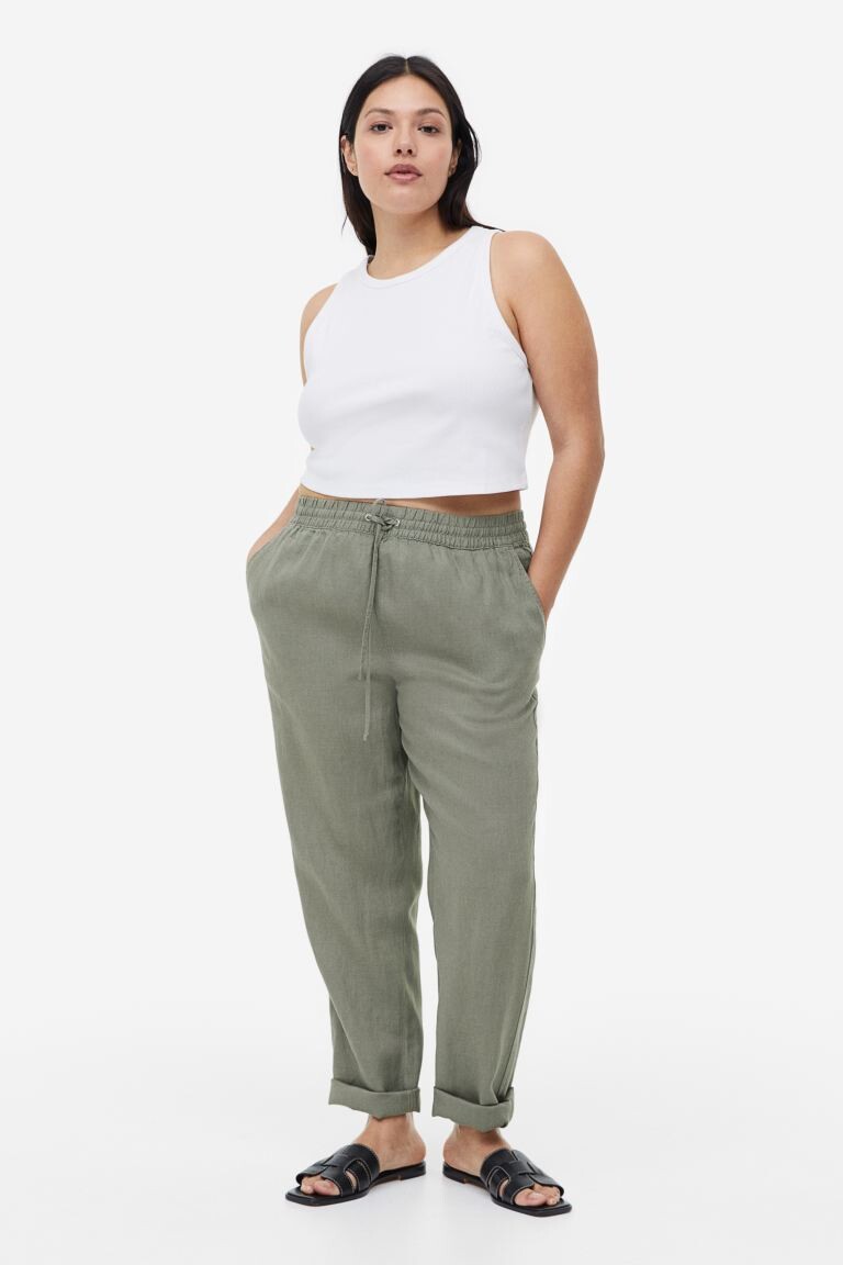 

Льняные джоггеры H&M