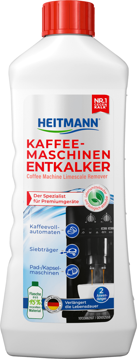 Средство для удаления накипи для кофемашин 250 мл. Heitmann средство для удаления накипи в утюгах тopperr 250 мл