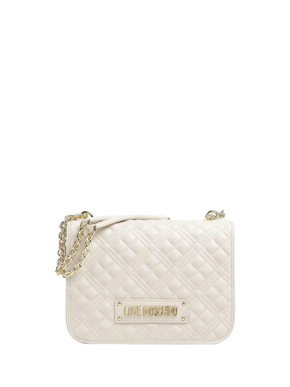 

Женская сумка через плечо цвета слоновой кости Moschino