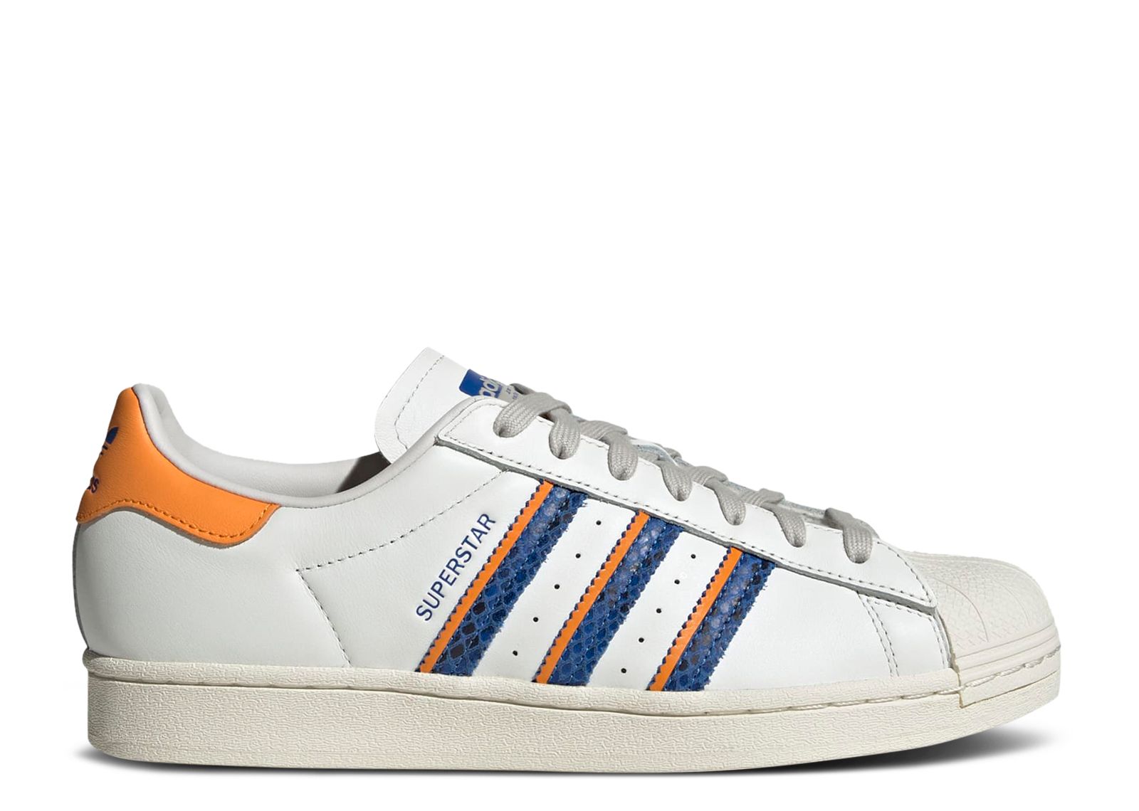 

Кроссовки adidas Superstar 'White Orange Rush Snakeskin', белый