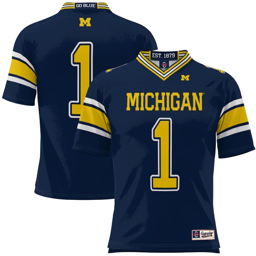 

Джерси ProSphere Michigan Wolverines, нави