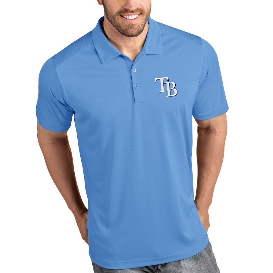 

Поло с коротким рукавом Antigua Tampa Bay Rays, синий