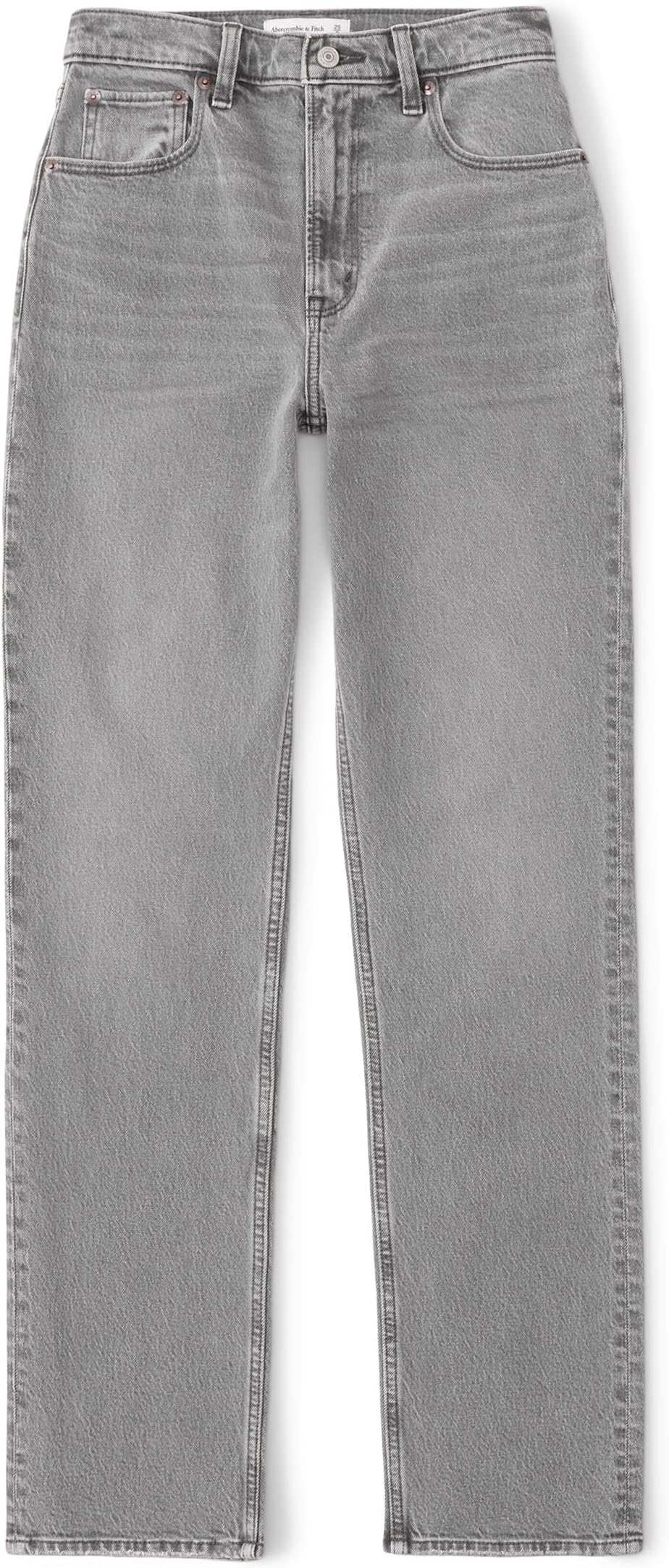 

Джинсы Curve Love Ultra High Rise 90s Straight Jean Abercrombie & Fitch, цвет Grey Clean