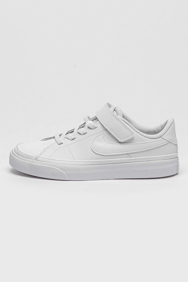 Кожаные кроссовки Court Legacy на липучке Nike, белый