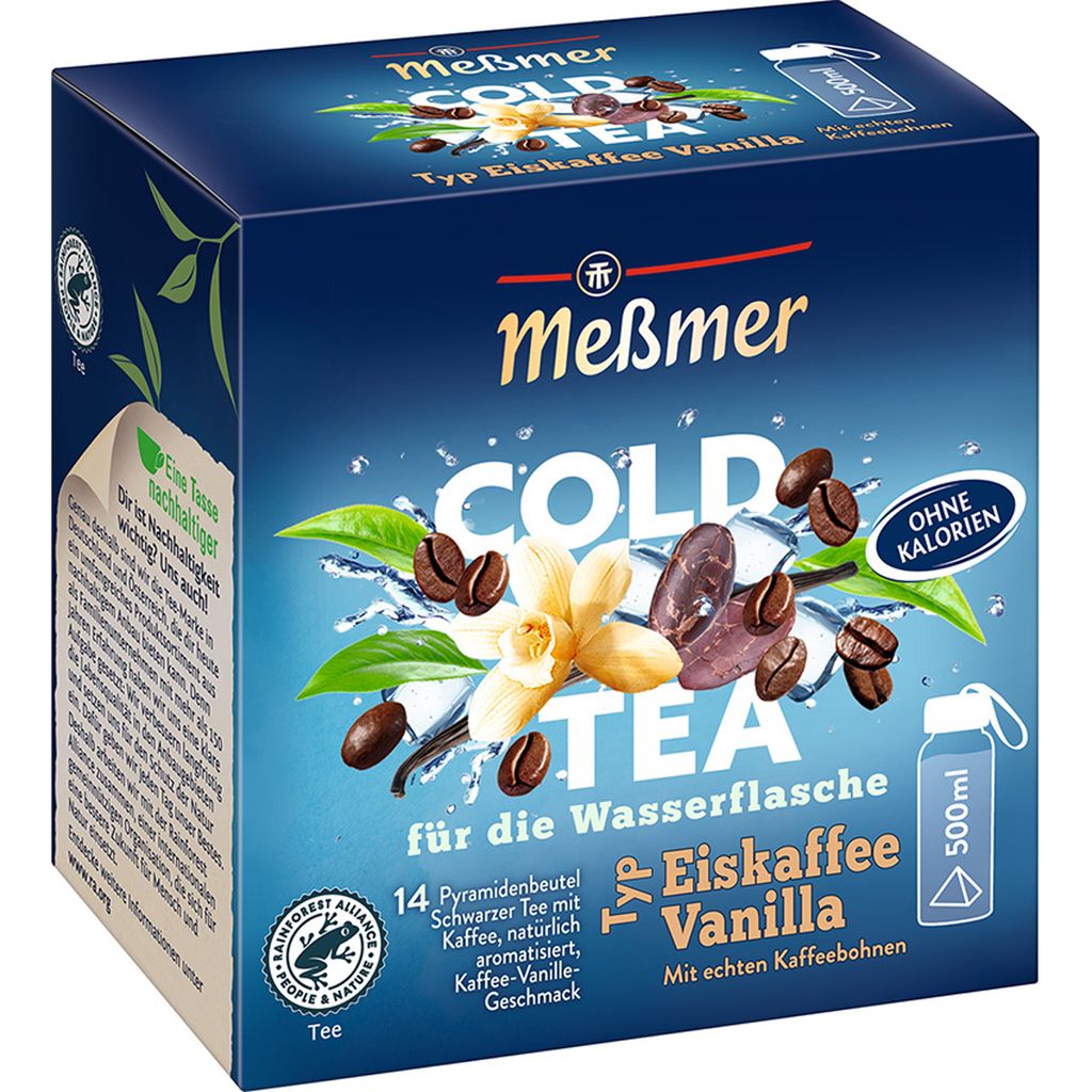 

Meßmer Cold Tea освежающий холодный кофе ваниль 14 чайных пакетиков 38г