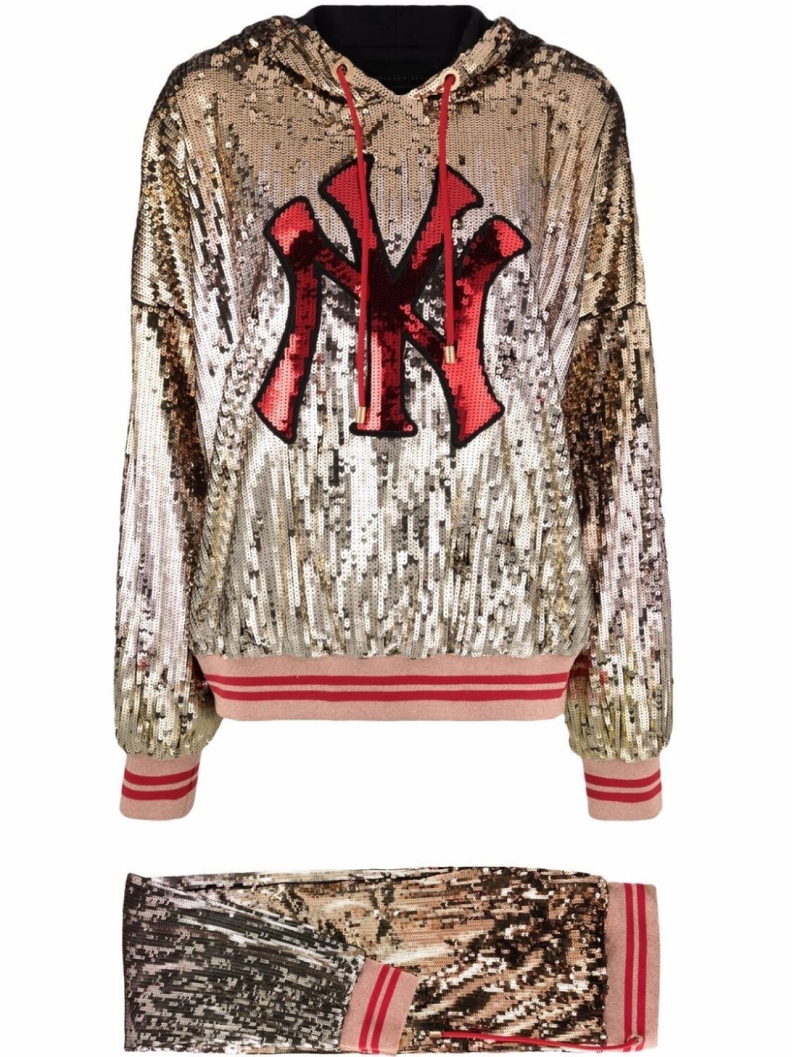 

Philipp Plein спортивный костюм NY с пайетками, золотой