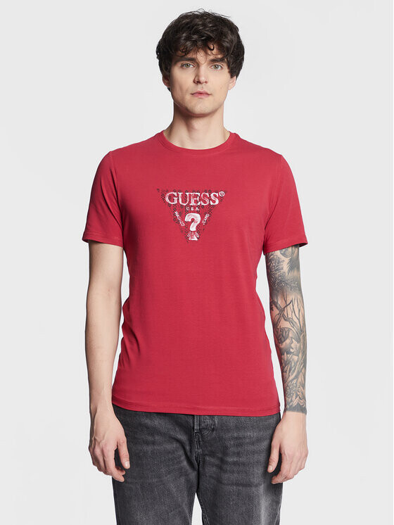 

Футболка узкого кроя Guess, красный