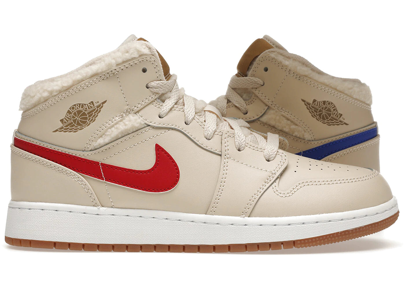 

Кроссовки подростковые Nike Air Jordan 1 Mid утепленные