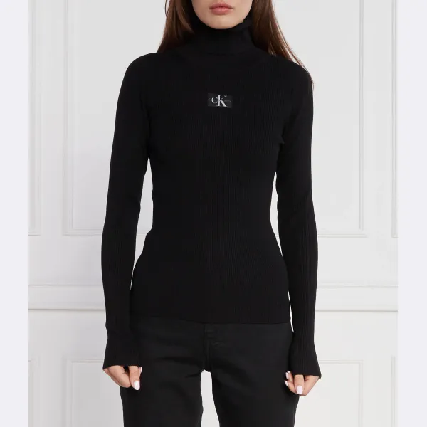

Водолазка стандартного кроя Calvin Klein, черный