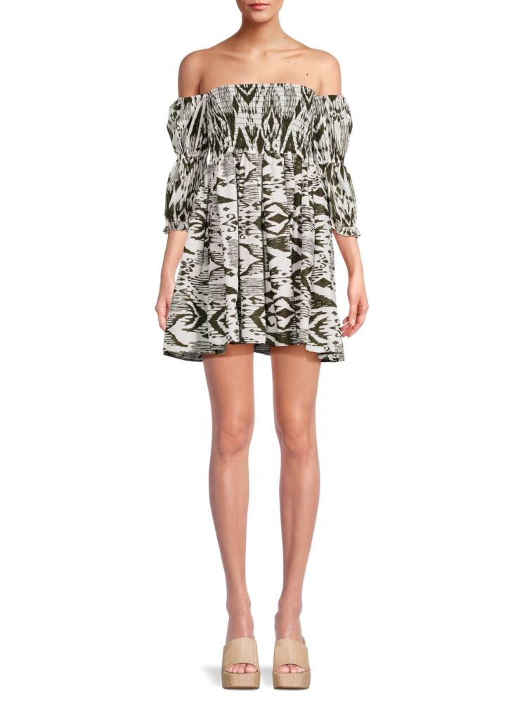

Мини-платье Zadie со сборками Misa Los Angeles, цвет Spring Ikat