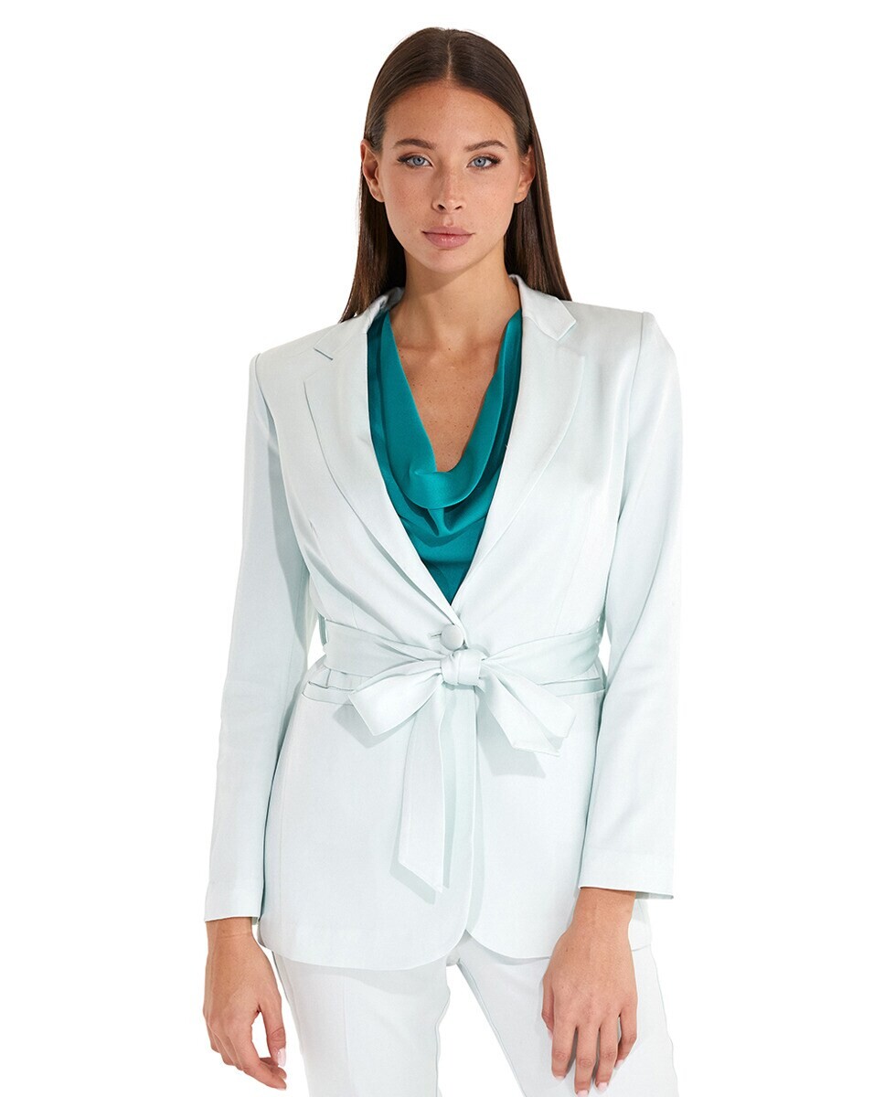 

Женский пиджак в стиле кимоно с поясом Marciano by Guess, светло-синий