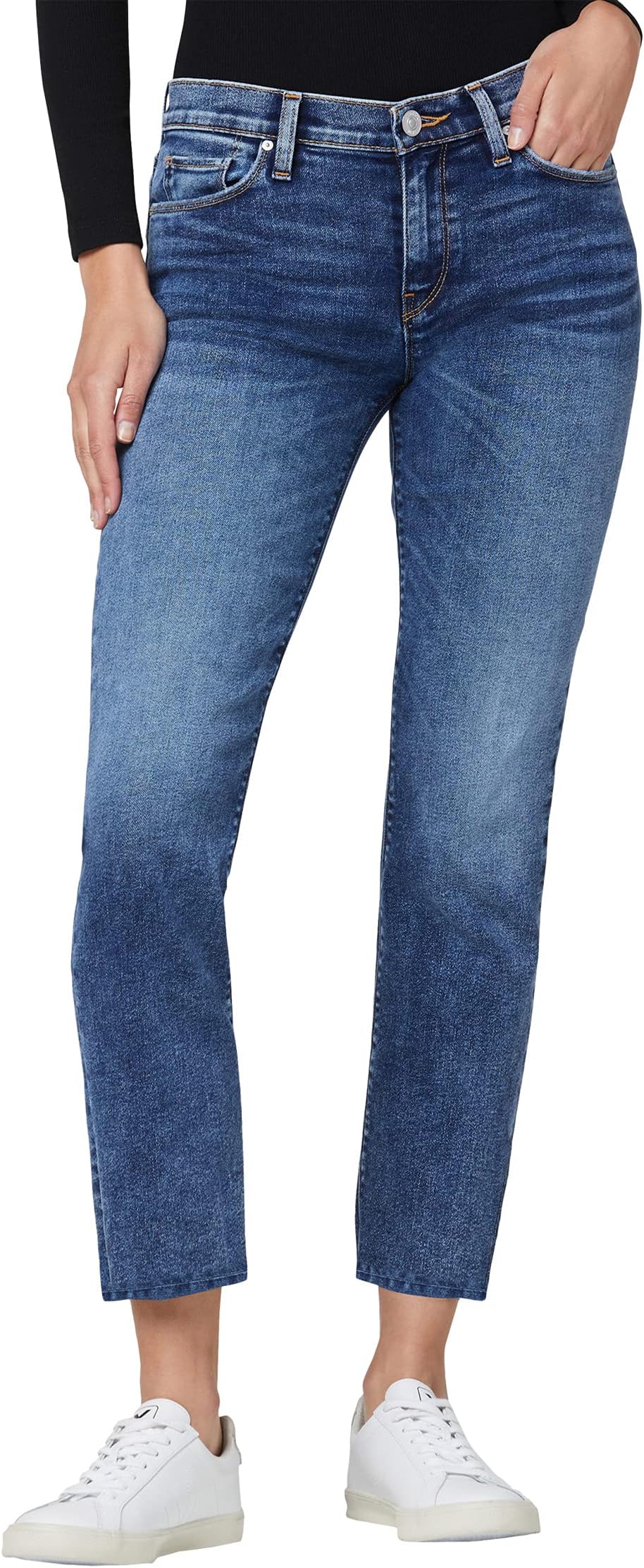 джинсы hudson jeans lana slim boyfriend crop in journey home destructed Джинсы Nico Mid-Rise Straight Ankle in Journey Home Hudson Jeans, цвет Journey Home