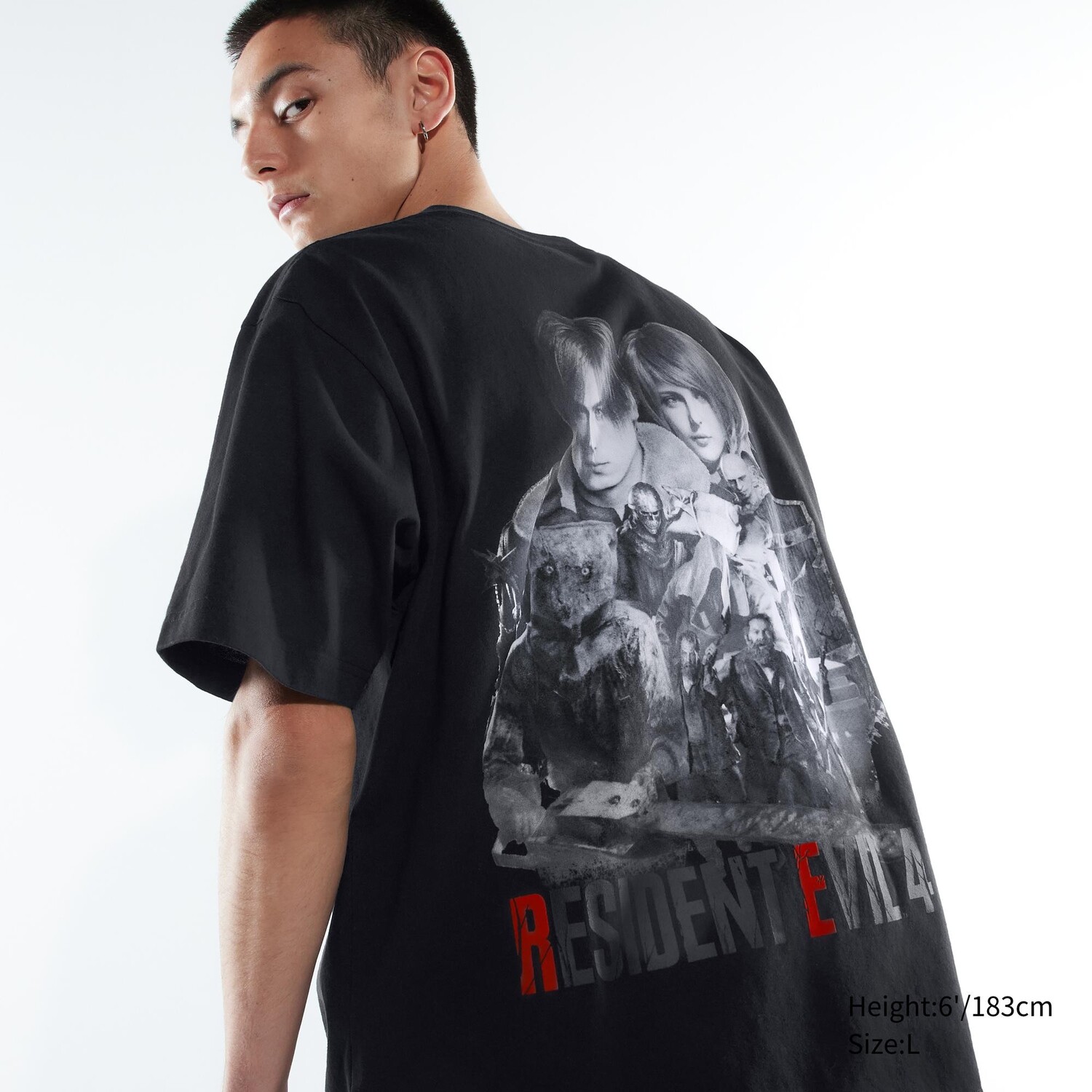 

Футболка Uniqlo Capcom 40th UT с коротким рукавом, черный