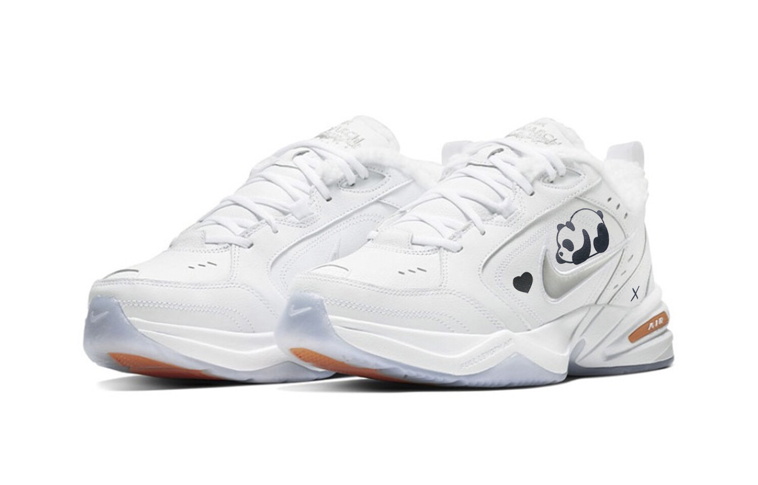 Кроссовки nike air monarch iv белые