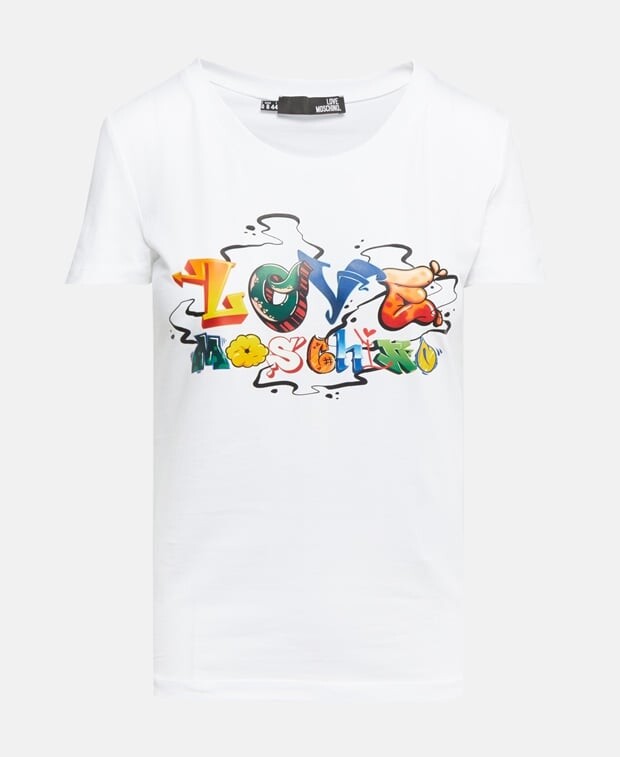 

Футболка Love Moschino, шерсть белый