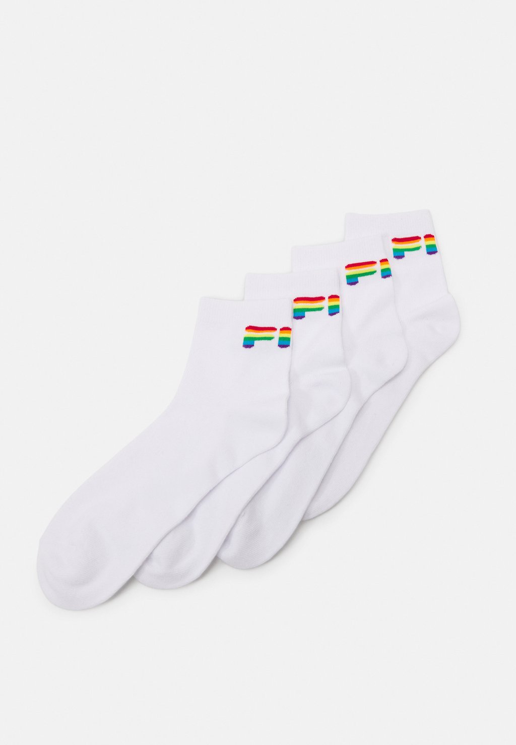 Носки QUARTER SOCKS UNISEX 4 PACK Fila, цвет white носки quarter socks unisex 6 pack fila цвет navy